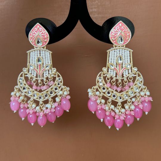 Inara Pink Chandbalis