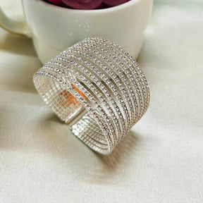 Layered American Diamond Bracelet