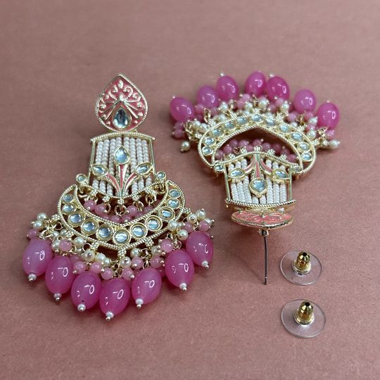 Inara Pink Chandbalis