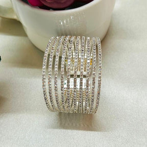 Layered American Diamond Bracelet