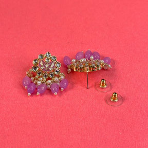 Prisha Purple Stud Earrings