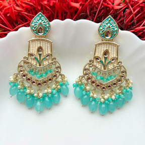 Inara Turquoise Chandbalis