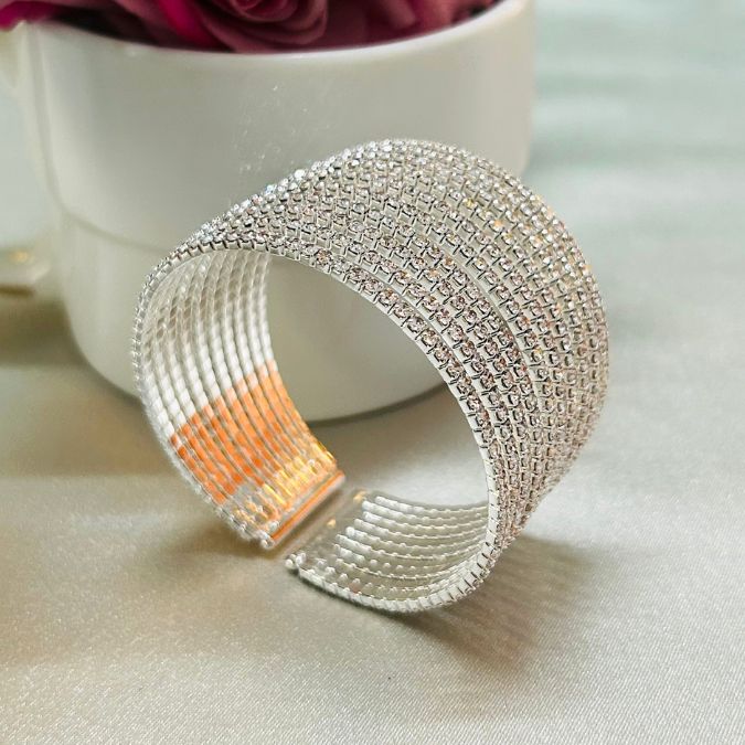 Layered American Diamond Bracelet