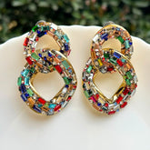 Bling Blogger Entangled Statement Earrings - Multi 2