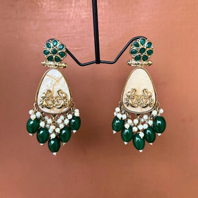 Hafsa Green Earrings