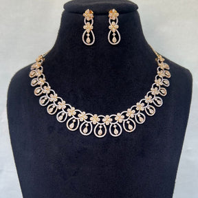 Farien American Diamond Necklace Set