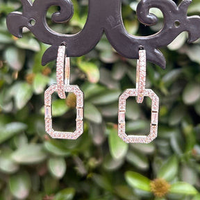 Lina Silver AD Hoop Earrings