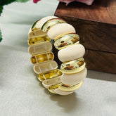 Stretchable Off White Bracelet
