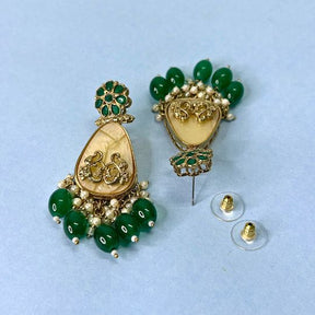 Hafsa Green Earrings