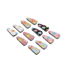 LAIDA Girls Set of 12 Printed Tic Tac Hair Clip