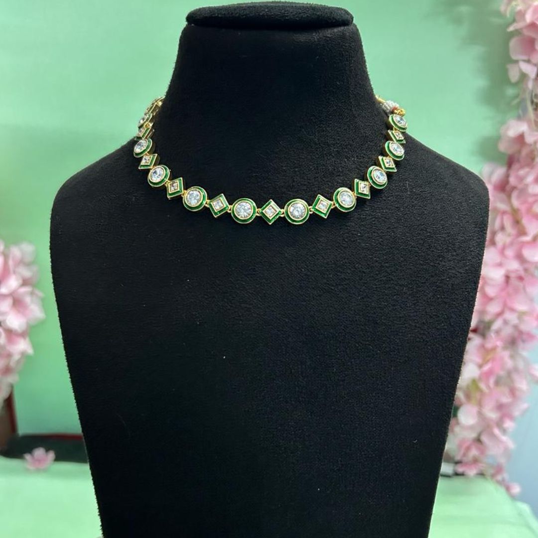 Nava Kundan Necklace Set