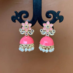 Vritti Pink Jhumka