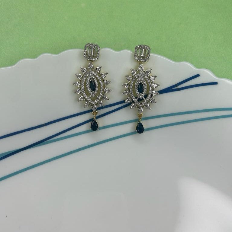 AMY CZ Sapphire Blue Designer Set