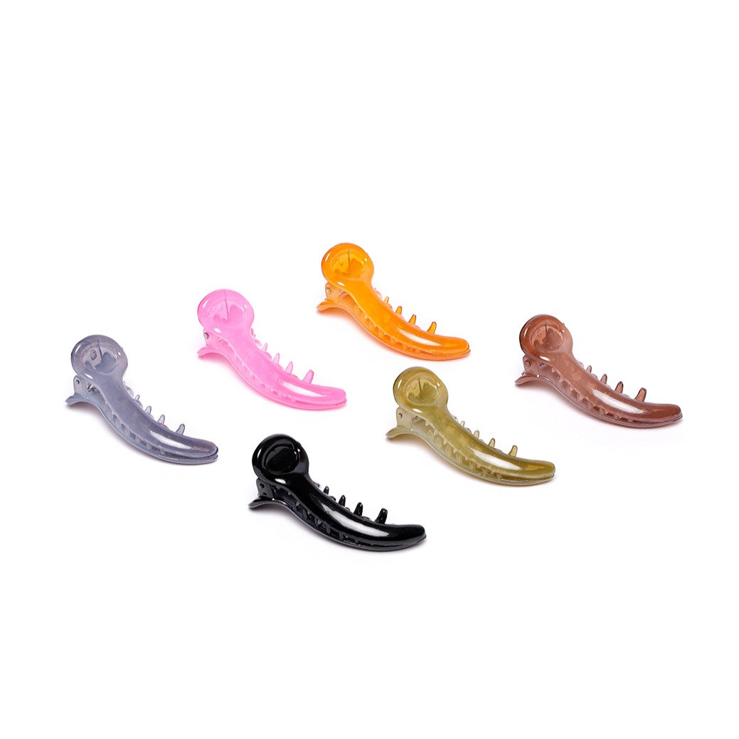 LAIDA Women Set of 6 Embellished Banana Clip