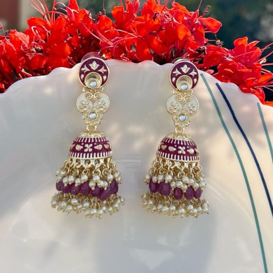 Purple Jhumkas Online Shopping for Women at Low Prices