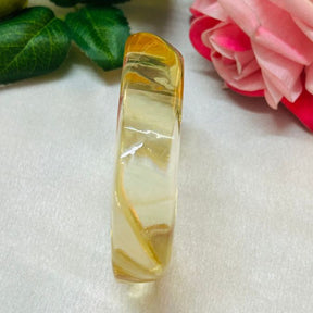 Yellow Clear Transparent Resin Bangles