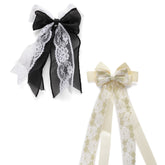 LAIDA Women Set of 2 Lace Alligator Hair Clip