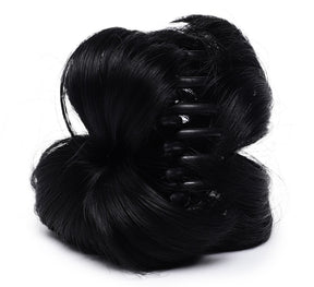 LAIDA Women Artificial Synthetic Hair Juda Bun Claw Clip