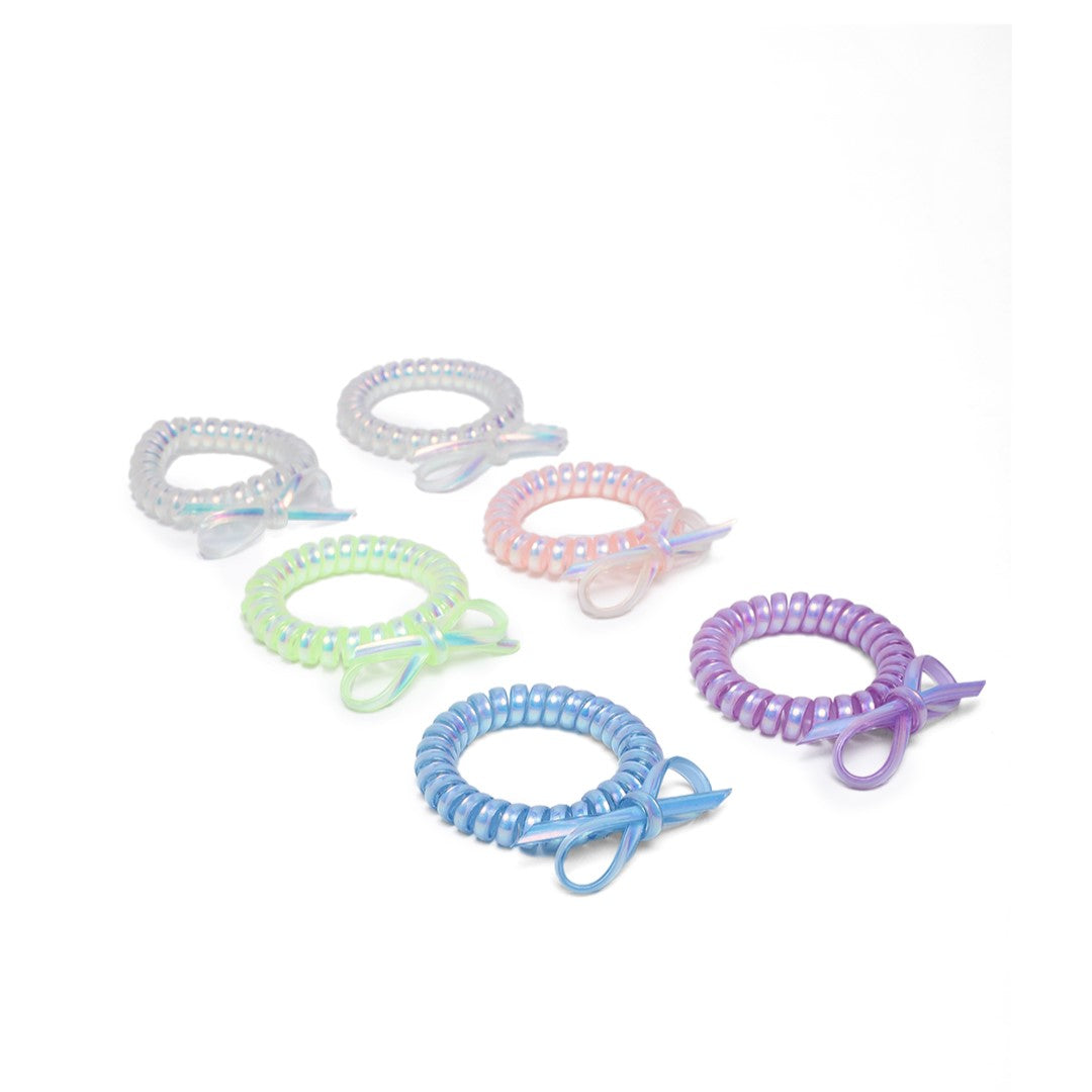 LAIDA Women Set of 6 Spiral Ponytail Holders