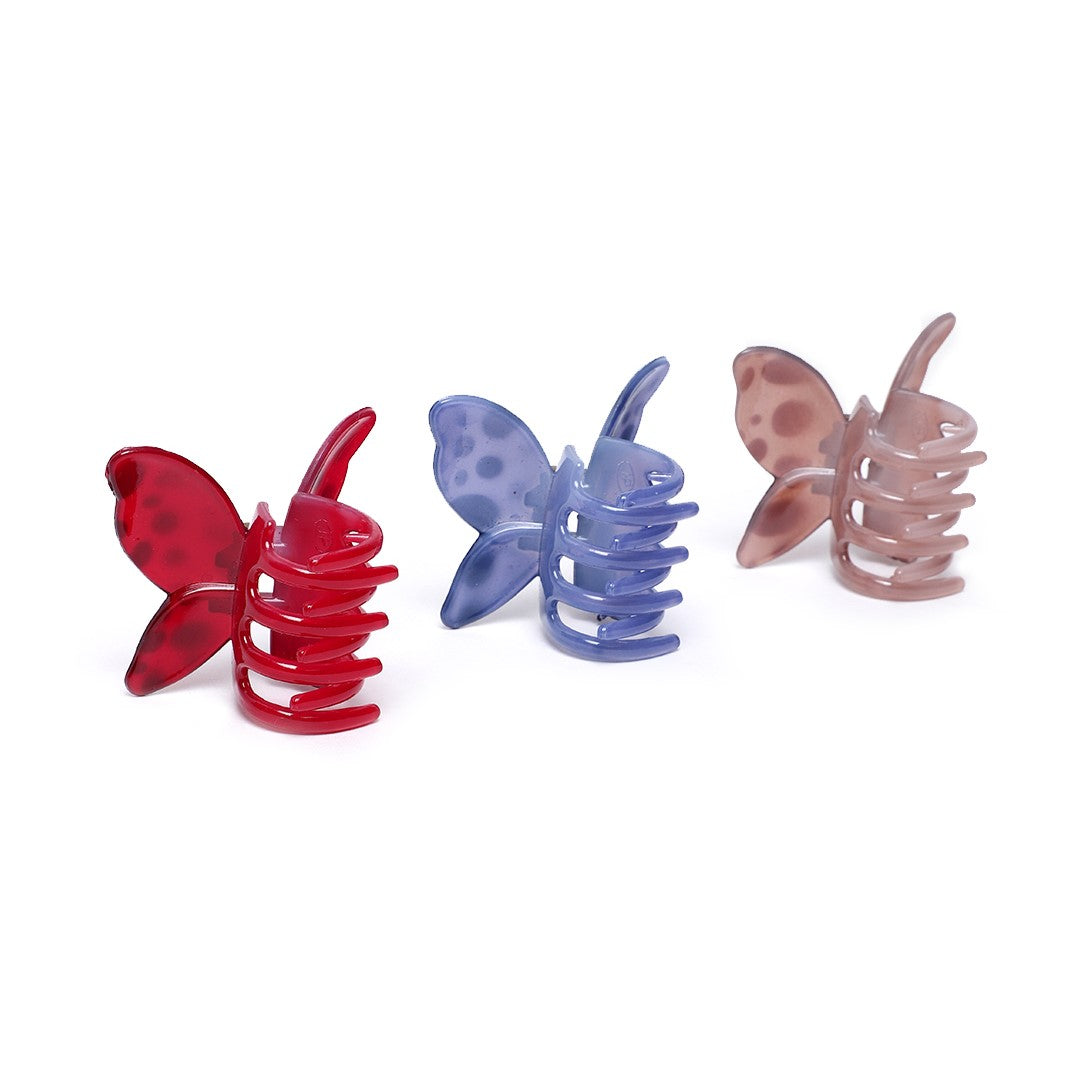 LAIDA Women Set of 3 Embellished Claw Clip