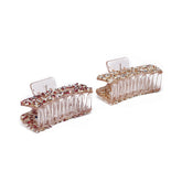 LAIDA Women Set of 2 Embellished Claw Clip