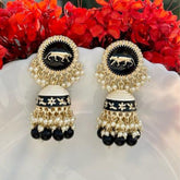 Huma Black Jhumkas