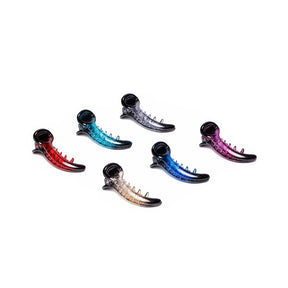 LAIDA Women Set of 6 Embellished Banana Clip