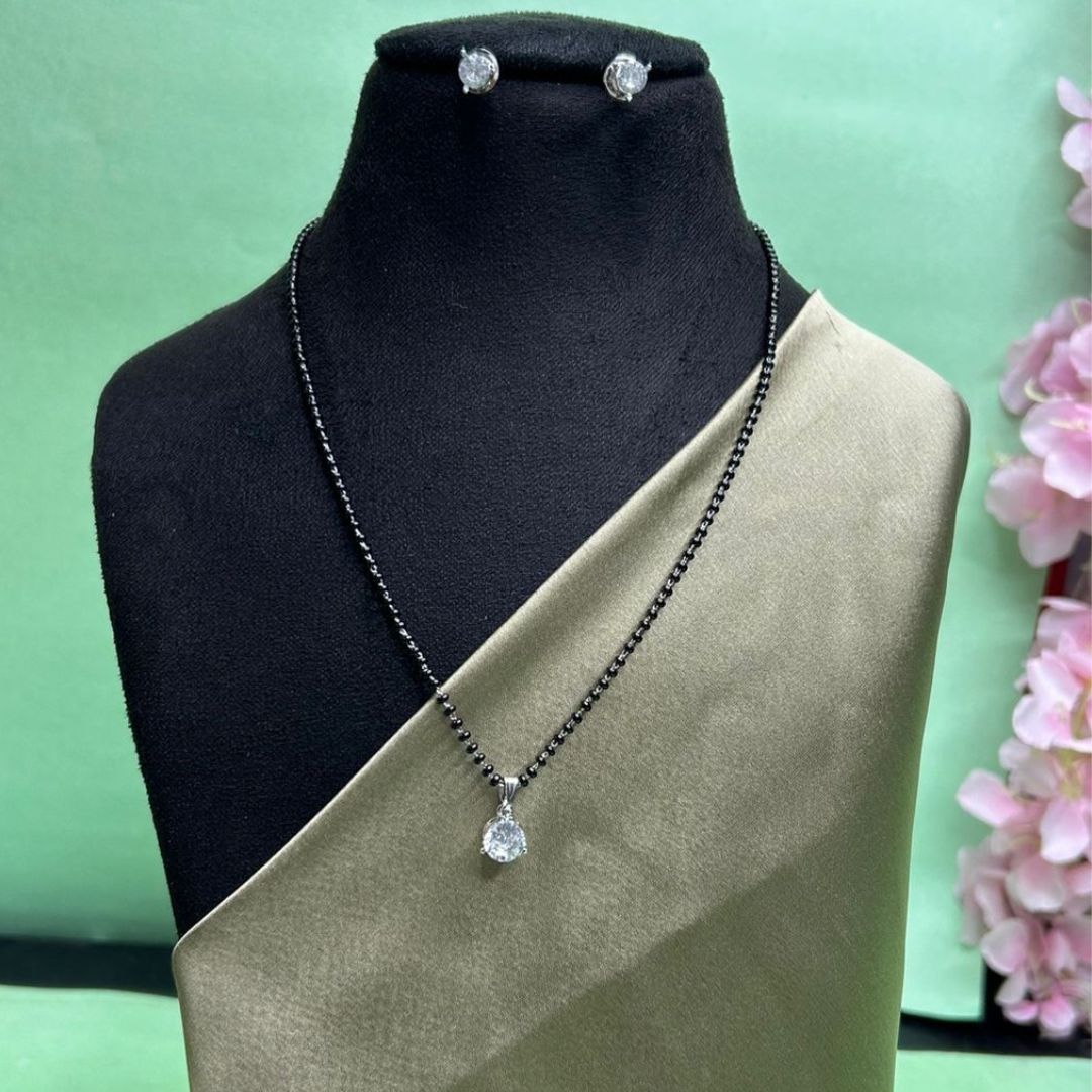 Jamie CZ Solitarie Mangalsutra Set