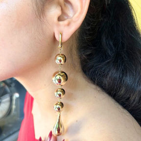 Golden Ball Designer Earrings