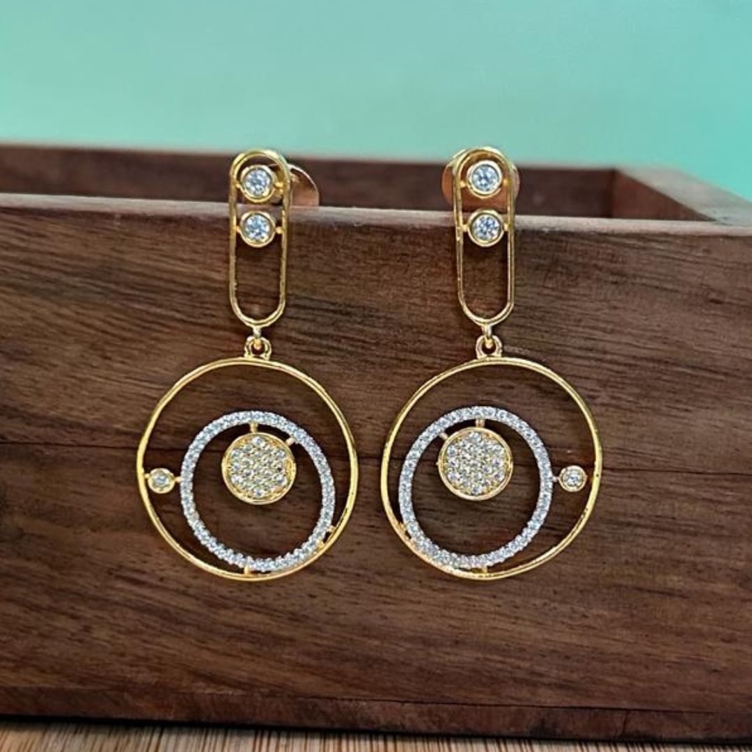 Haley Round AD Earrings