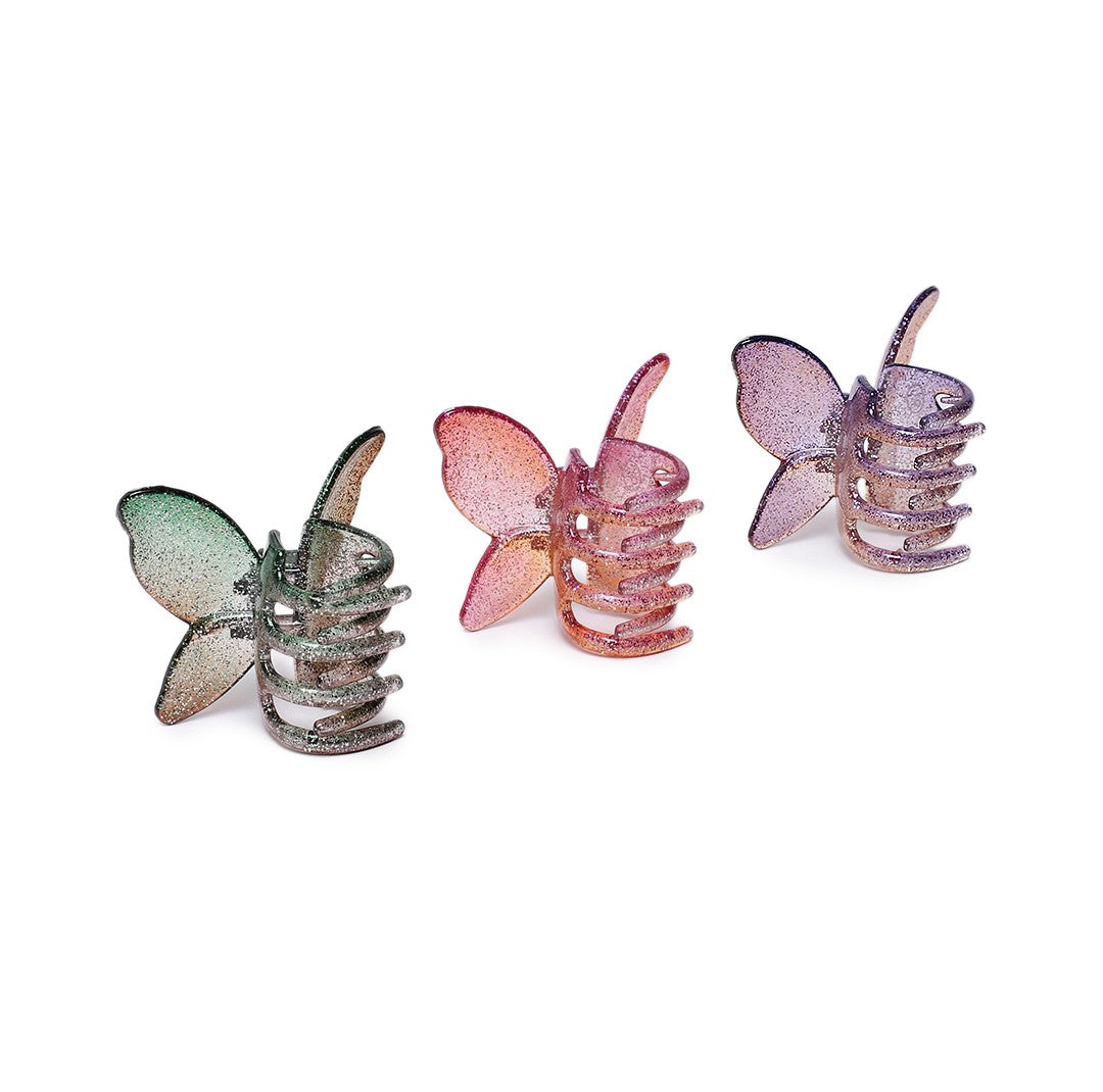 LAIDA Women Set of 3 Embellished Claw Clip