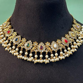 Narayani Navratan Necklace Set