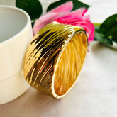 Textured Golden Openable Kada/Cuff