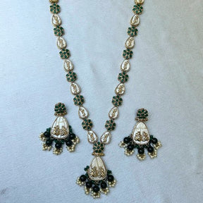 Anvi Green Designer Necklace Set