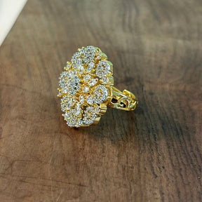 Sheryl CZ Designer Finger Ring