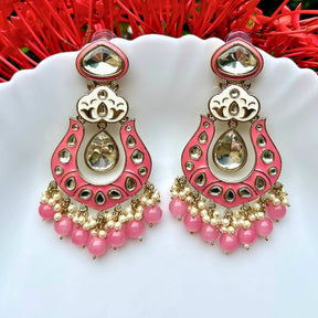 Nazuk Pink Chandbalis