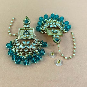 Rozina Turquoise Chandbalis