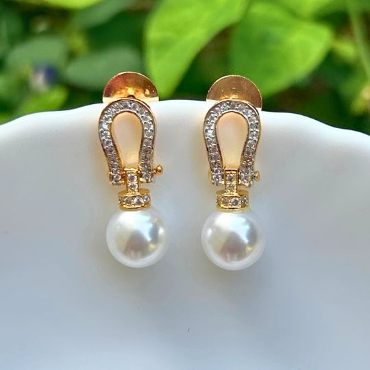 Kaci AD Pearl Earrings