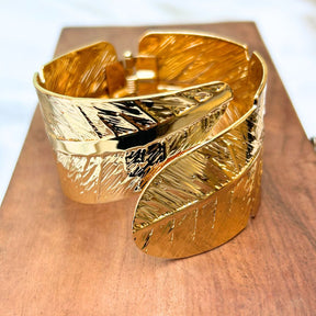 Leaf Golden Metallic Bracelet