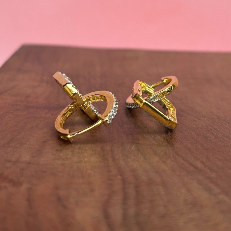 Lina Golden Hoop Earrings