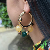 Beads Hoop Earrings