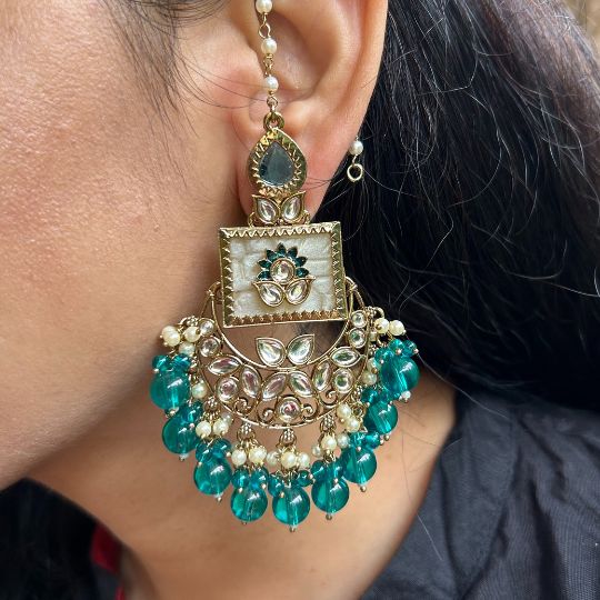 Rozina Turquoise Chandbalis