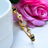 Zaya Round Golden Bracelet