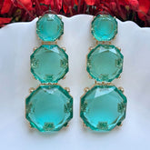 Mais Turquoise Statement Earrings