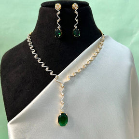 Cora Emerald Green Jewellery Set