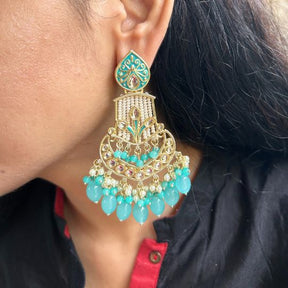 Inara Turquoise Chandbalis