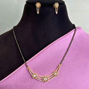 Moon Flower CZ Mangalsutra