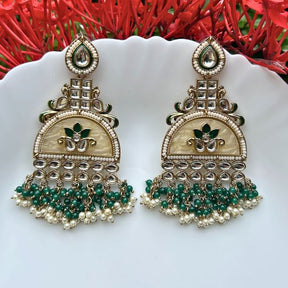 Shiza Emerald Green Chandbalis