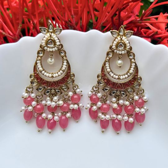 Zinnat Pink Chandbalis