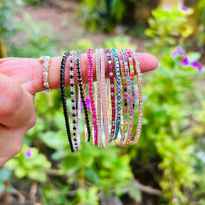 Stretchable Multicolor Bracelet - Pack of 12